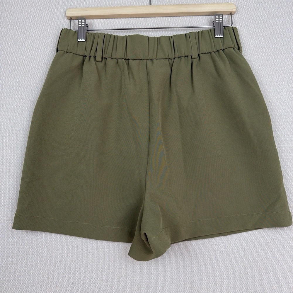 Walter Baker Women's Savannah Short Army L Pleated Preppy Elastic Waist in Back - Picture 4 of 12